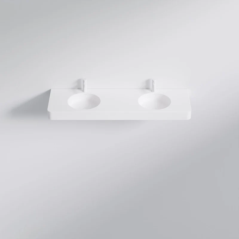 Serie 449 Doppelwaschtisch aus Solid Surface