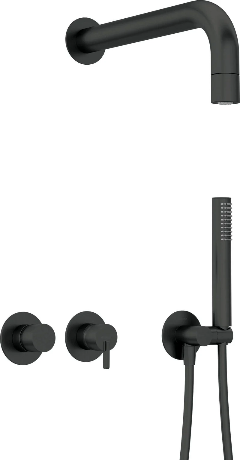 DEANTE Silia Unterputz-Duschset mit Handbrause - Horizontal // Nero // NQS-N0XK