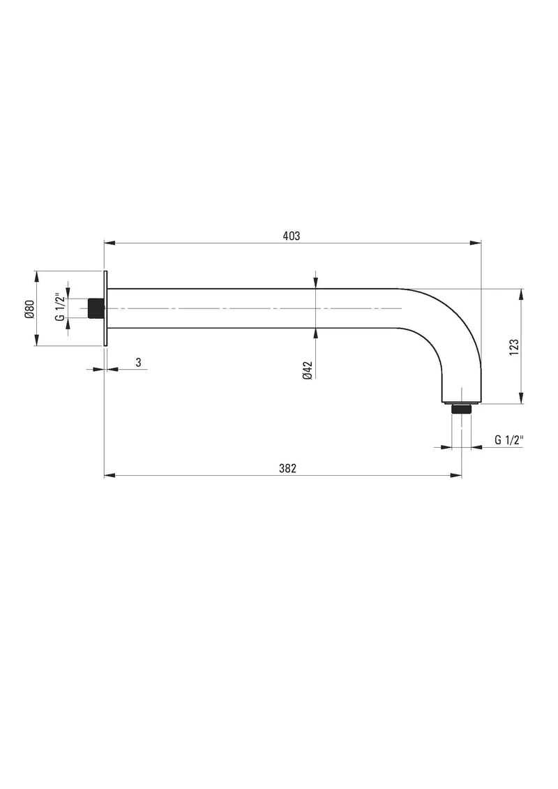 DEANTE Silia Unterputz-Duschset mit Handbrause - Horizontal // Bianco // NQS-A0XK