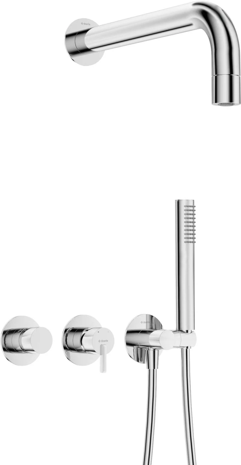 DEANTE Silia Unterputz-Duschset mit Handbrause - Horizontal // Chrom // NQS-00XK