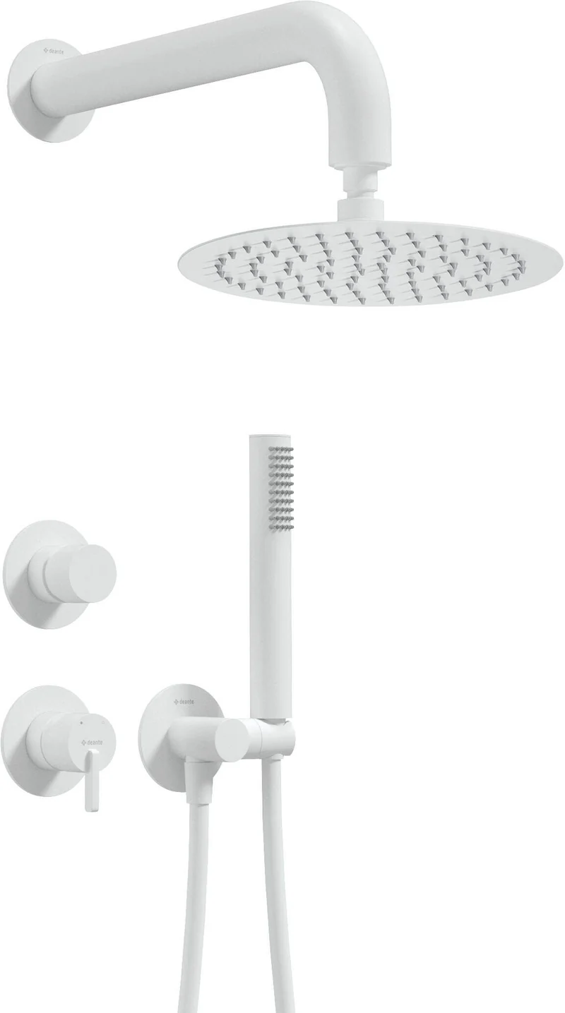 DEANTE Silia Unterputz-Duschset mit Handbrause - Rund // Bianco // NQS-A9YK
