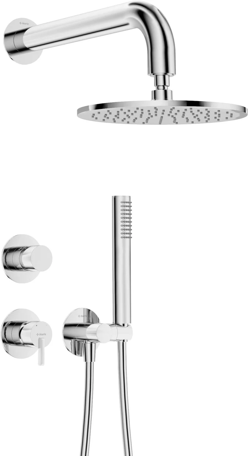 DEANTE Silia Unterputz-Duschset mit Handbrause - Rund // Chrom // NQS-09YK