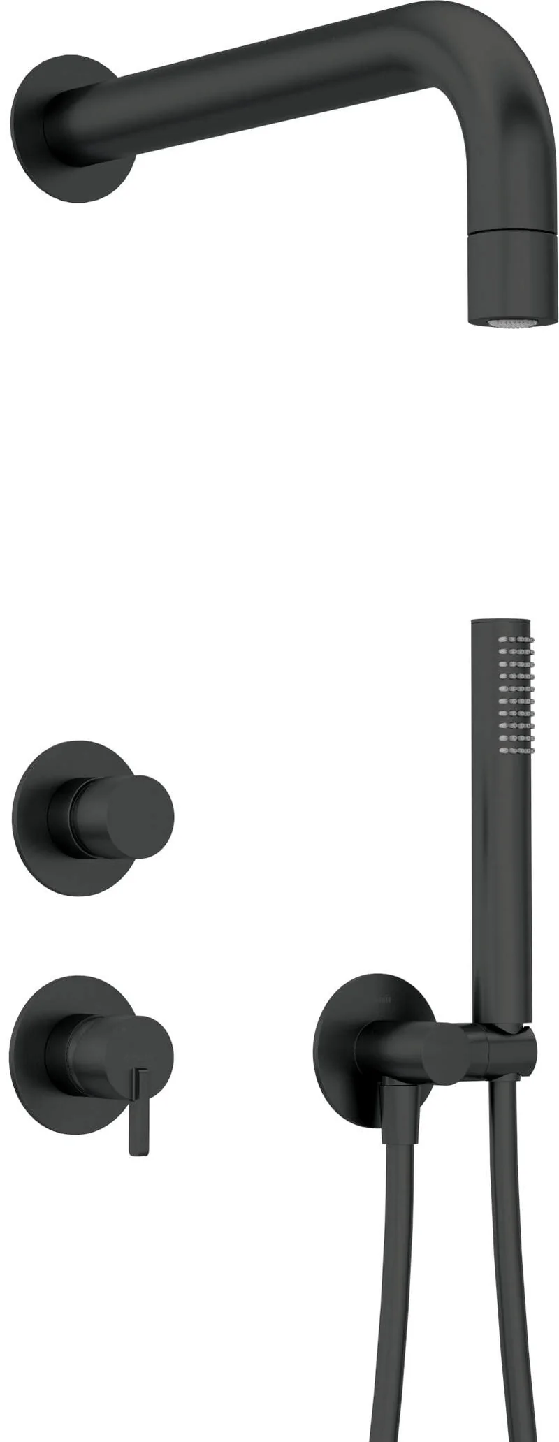 DEANTE Silia Unterputz-Duschset mit Handbrause // Nero // NQS_N9XK