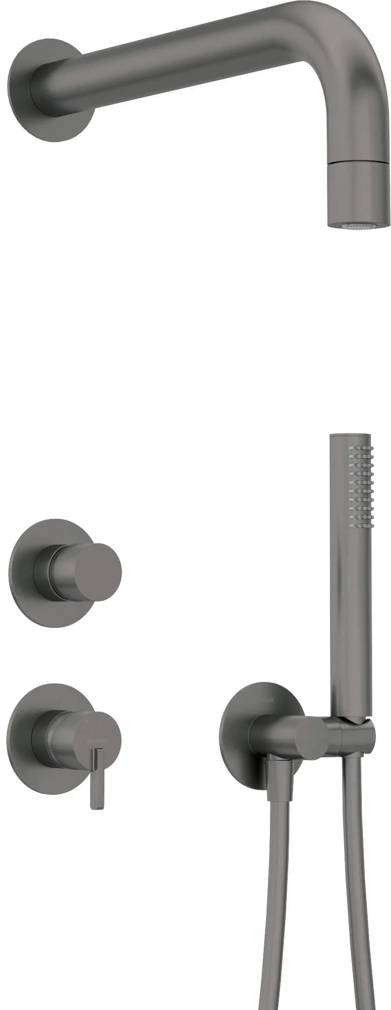 DEANTE Silia Unterputz-Duschset mit Handbrause // Titanium // NQS-D9XK