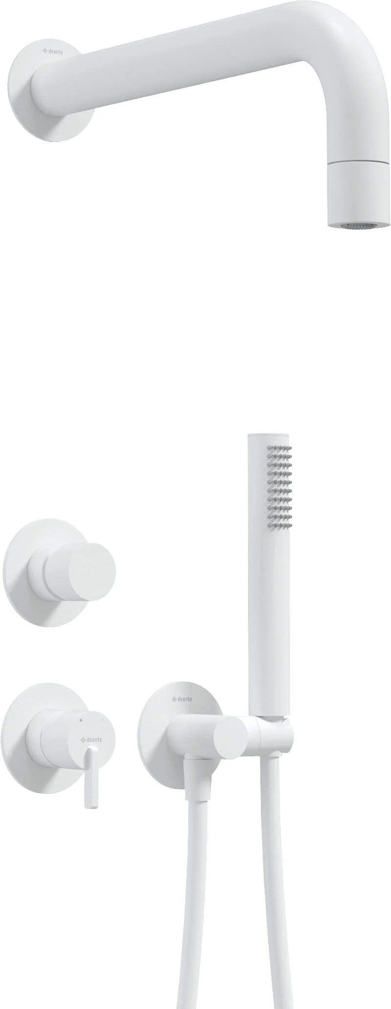 DEANTE Silia Unterputz-Duschset mit Handbrause // Bianco // NQS-A9XK