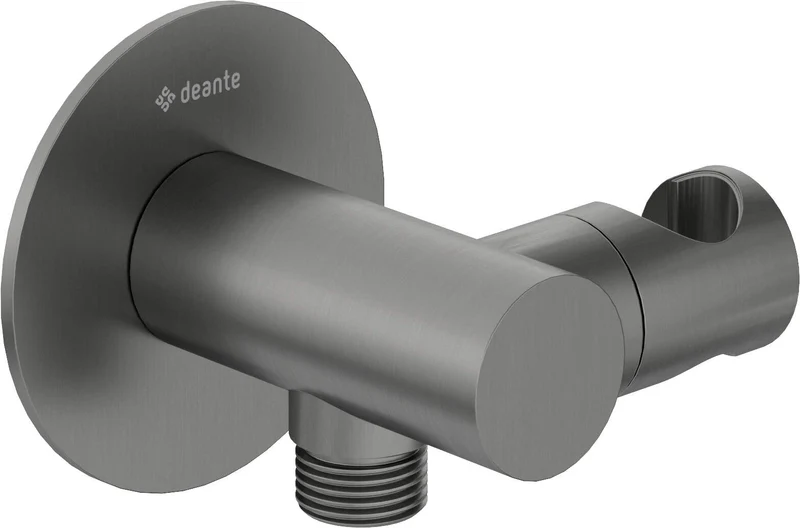 DEANTE Silia Wandanschluss rund mit Brausehalter // Titanium // NQS-D57K