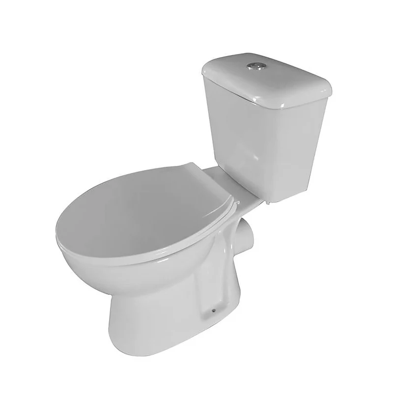 Oase spülrandloses Stand-WC inkl. WC-Sitz mit Absenkautomatik Ablauf nach Hinten