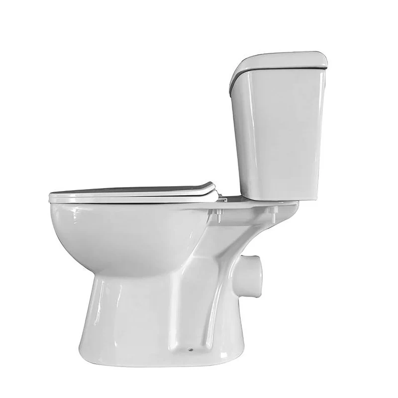 Oase spülrandloses Stand-WC inkl. WC-Sitz mit Absenkautomatik Ablauf nach Hinten