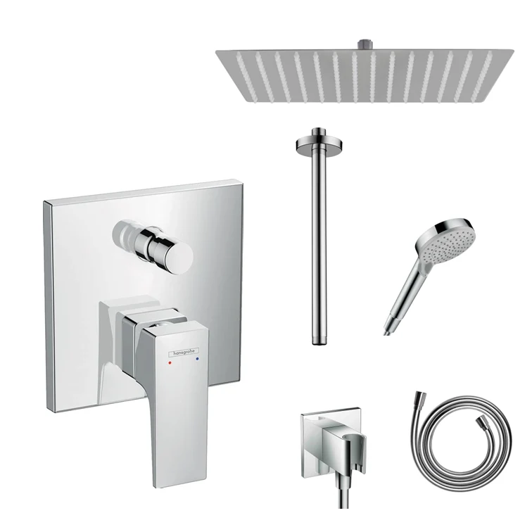 Hansgrohe Unterputz Dusch-Set Metropol mit Decken- oder Wandanschluss von Sandbad