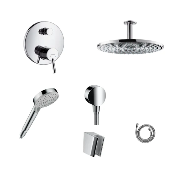 Hansgrohe Unterputz Dusch-Set Talis S mit Decken- oder Wandanschluss