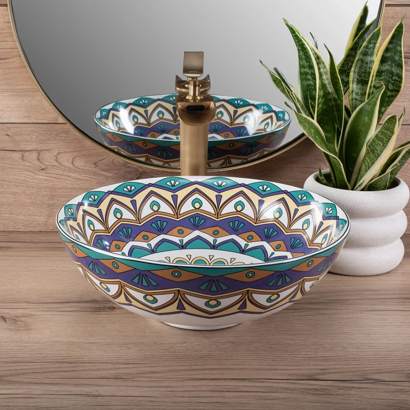 Aufsatzwaschbecken Aztec ∅ 40cm