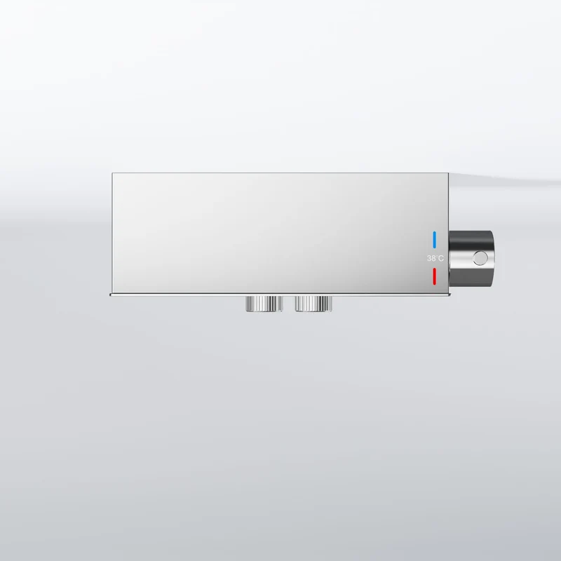 Serie 390 semi concealed thermostat