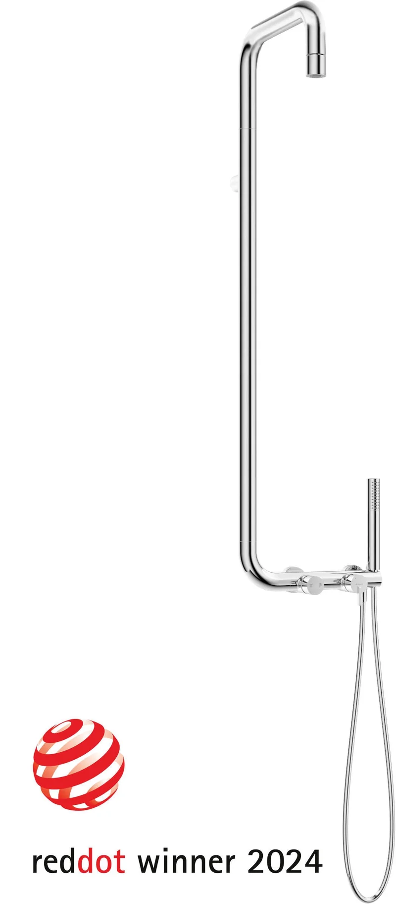 DEANTE Silia Duschsystem mit Regenbrause // Chrom // NQS-04XM