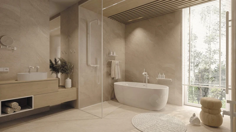 DEANTE Silia Duschsystem mit Regenbrause // Bianco // NQS-A4XM