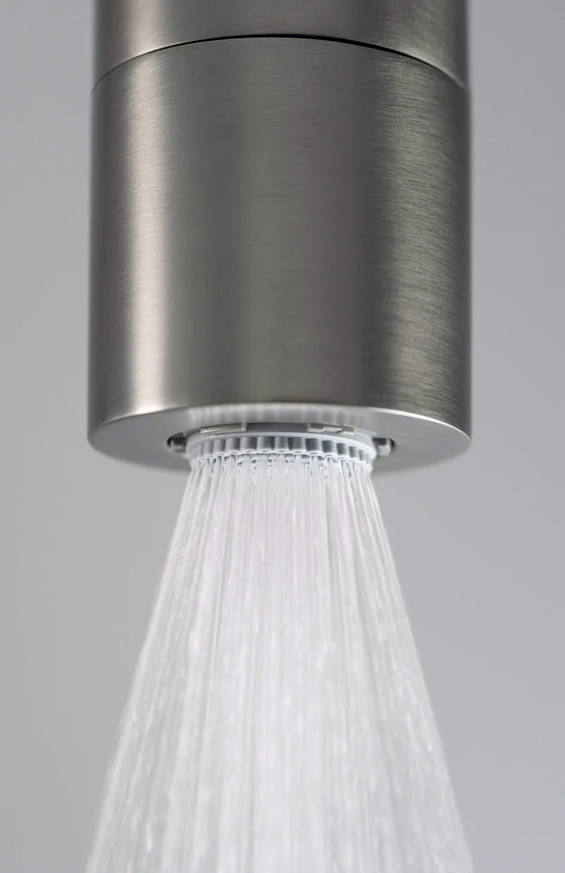 DEANTE Silia Duschsystem mit Regenbrause // Titanium // NQS-D4XM
