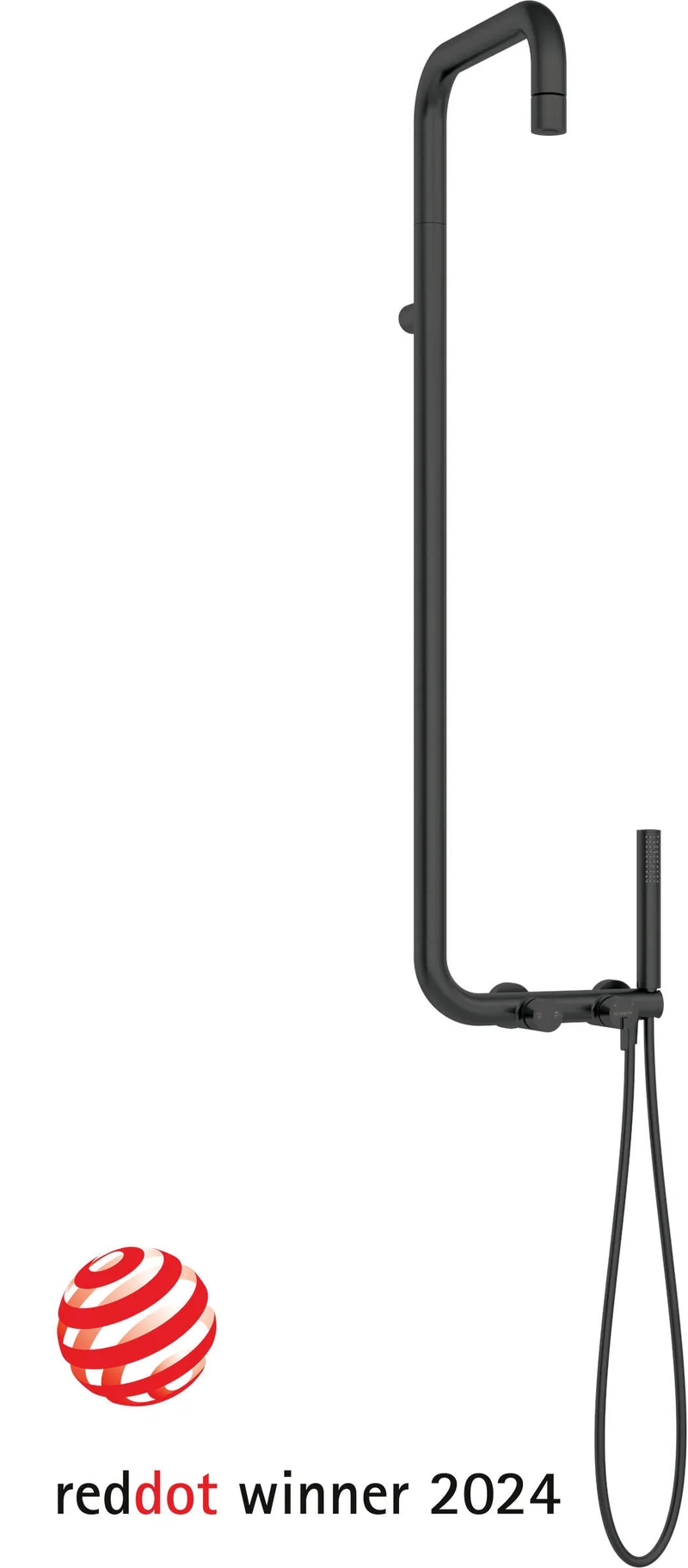 DEANTE Silia Duschsystem mit Regenbrause // Nero // NQS-N4XM