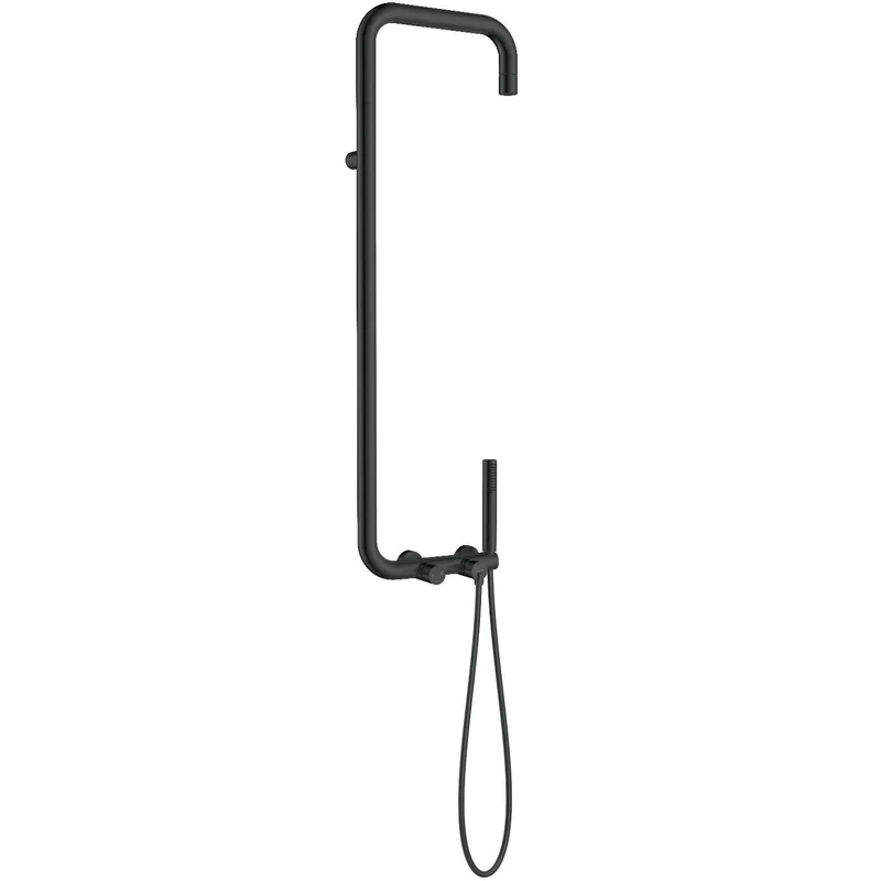 DEANTE Silia Duschsystem mit Regenbrause // Nero // NQS-N4XM