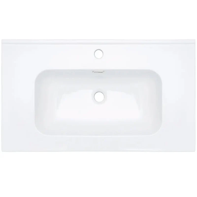 DEANTE Tubo Keramikwaschbecken - 80 cm // Weiß // CTU-6U8W