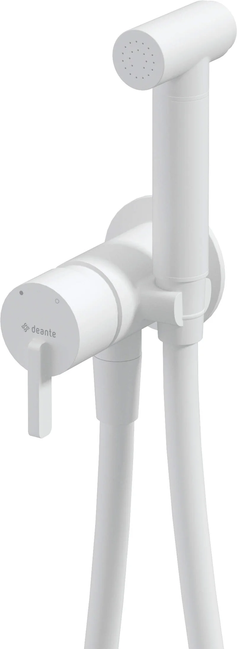 DEANTE Silia Unterputz-Bidetarmatur mit Bidetta-Handbrause // Bianco // BQS-A34M