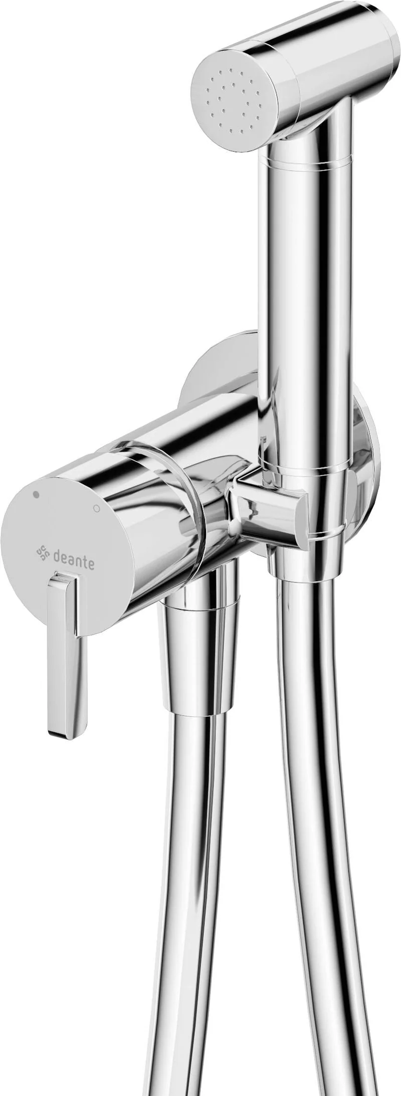 DEANTE Silia Unterputz-Bidetarmatur mit Bidetta-Handbrause // Chrom // BQS-034M