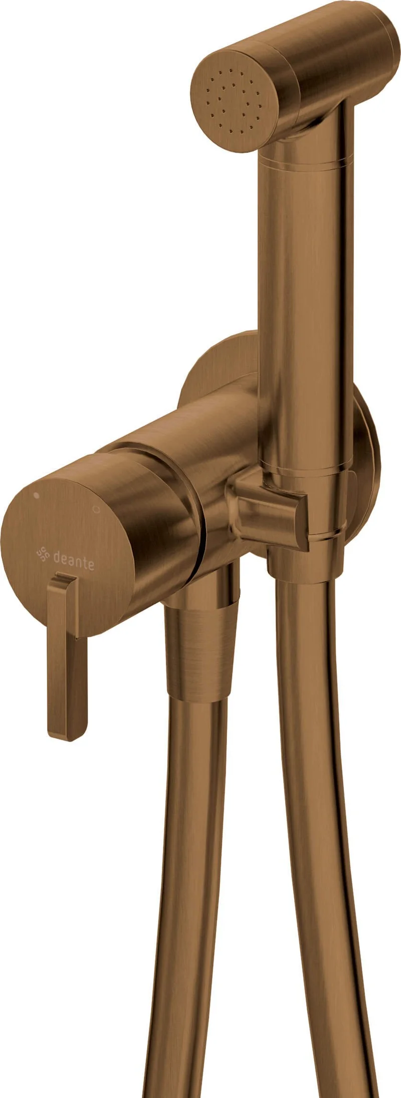 DEANTE Silia Unterputz-Bidetarmatur mit Bidetta-Handbrause // gebürstete Bronze // BQS-C34M