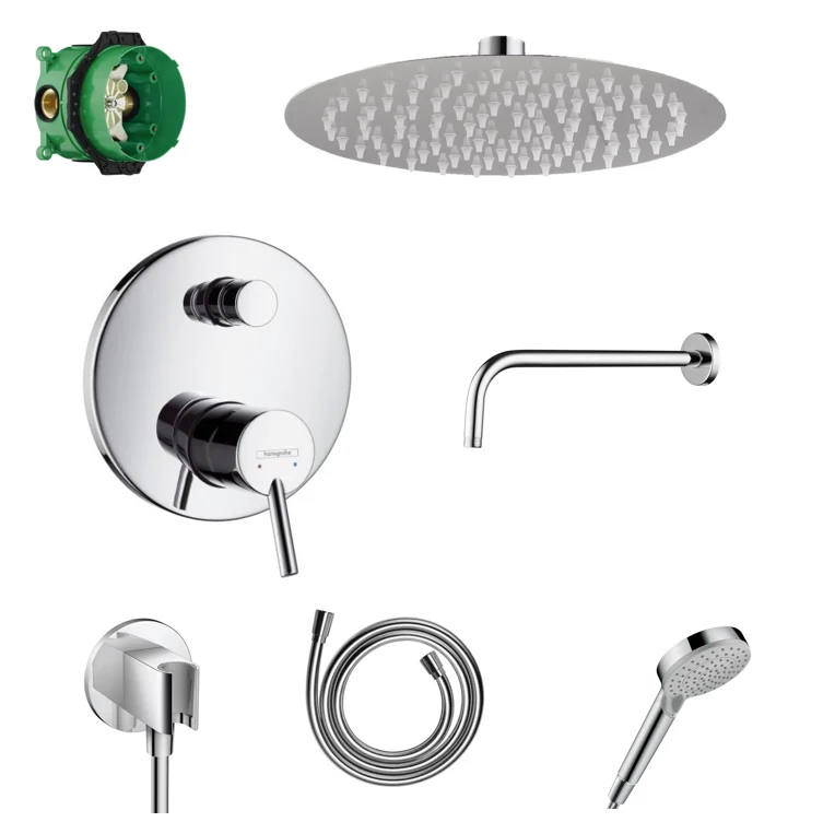 Hansgrohe Unterputz Dusch-Set Talis S mit Decken- oder Wandanschluss