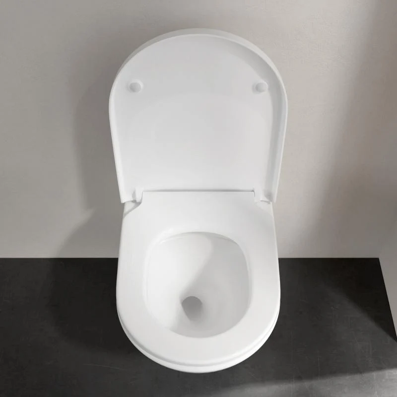 Villeroy & Boch Subway 3.0 Wand-Tiefspül-WC TwistFlush, mit WC-Sitz weiß, mit CeramicPlus, WC-Sitz mit Absenkautomatik & abnehmbar