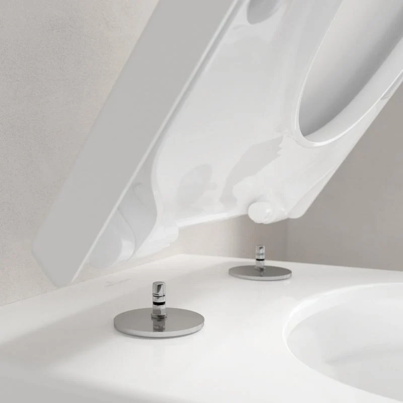 Villeroy & Boch Subway 3.0 Wand-Tiefspül-WC TwistFlush, mit WC-Sitz weiß, mit CeramicPlus, WC-Sitz mit Absenkautomatik & abnehmbar