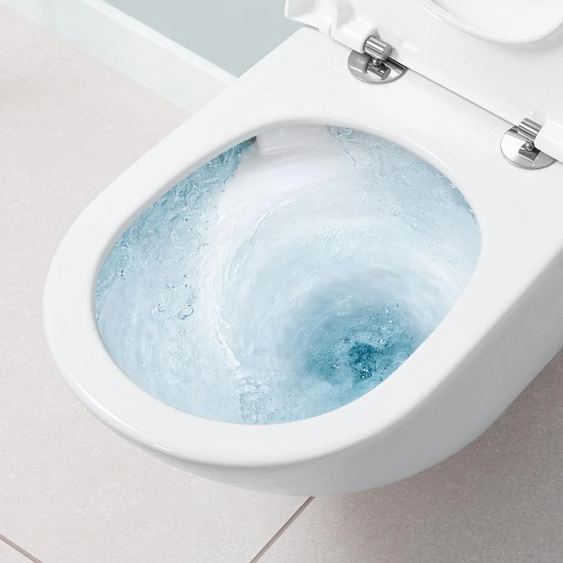 Villeroy & Boch Subway 3.0 Wand-Tiefspül-WC TwistFlush, mit WC-Sitz weiß, mit CeramicPlus, WC-Sitz mit Absenkautomatik & abnehmbar