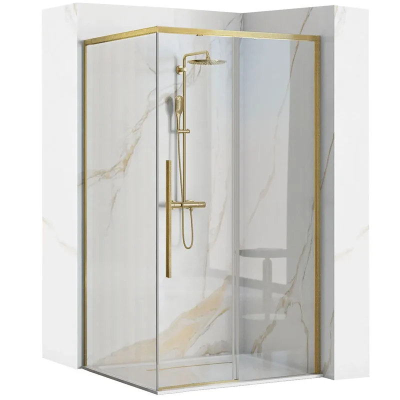 Duschkabine Solar Gold Matt 120x90cm