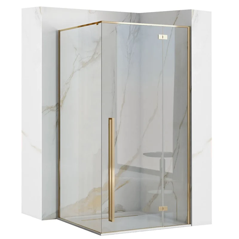 Duschkabine Fargo Gold 100x80cm