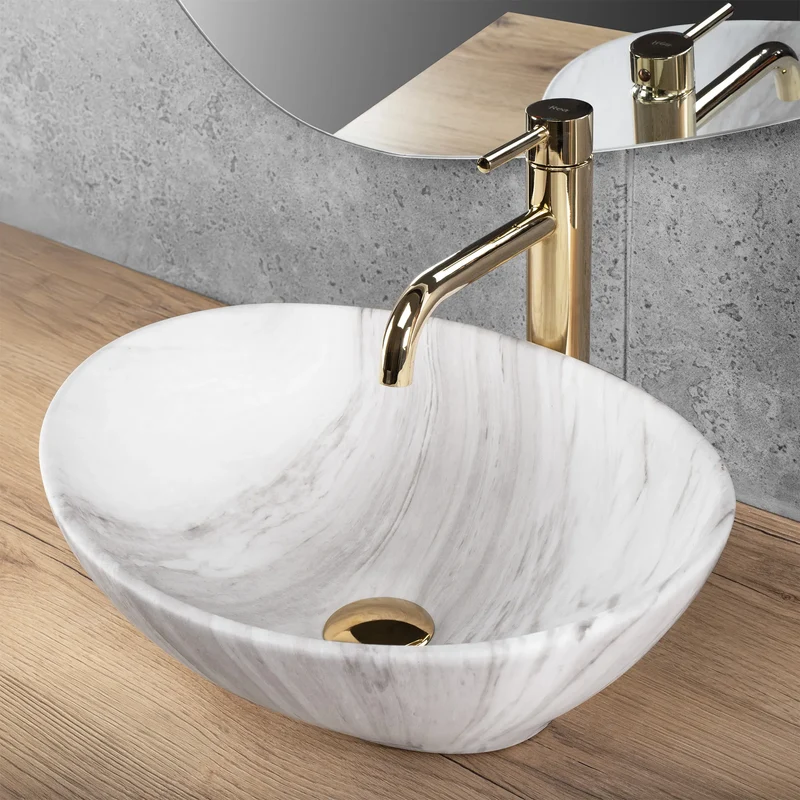 Aufsatzwaschbecken Sofia Ash Matt 41x34,5cm
