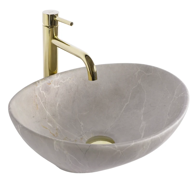 Aufsatzwaschbecken Sofia Beige Matt 41x34,5cm