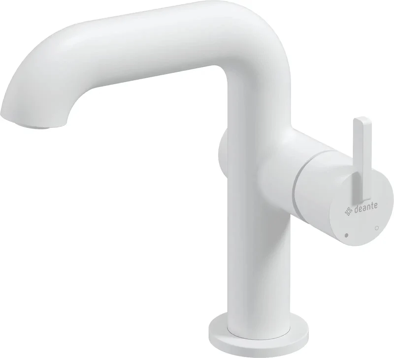 DEANTE Silia Waschtischarmatur mit seitlichem Hebel // Bianco // BQS-A24M