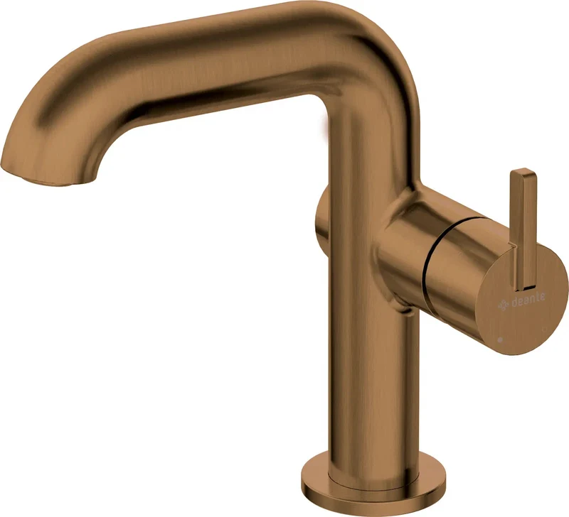 DEANTE Silia Waschtischarmatur mit seitlichem Hebel // gebürstete Bronze // BQS-C24M