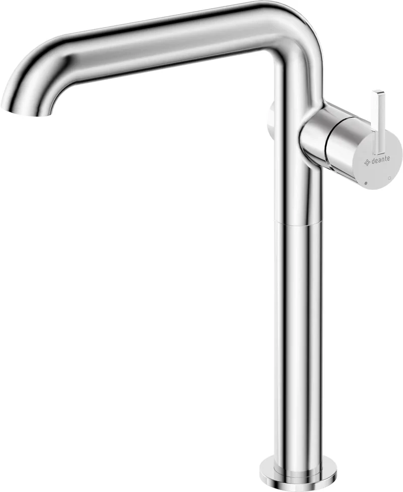 DEANTE Silia Waschtischarmatur hoch mit seitlichem Hebel // Chrom // BQS-024K