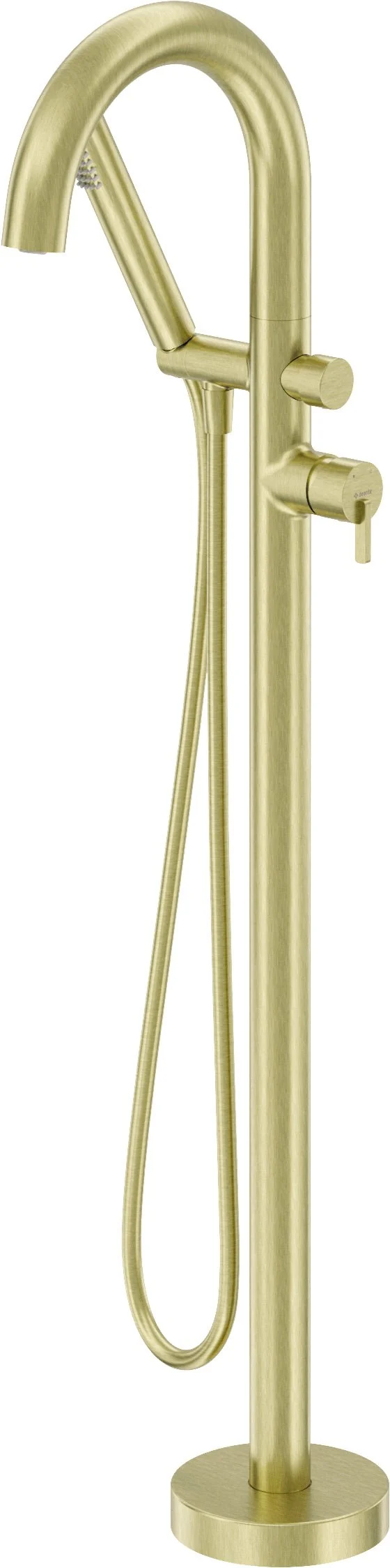 DEANTE Silia Wannenarmatur Freistehend mit Brausegarnitur // gebürstetes Gold // BQS-R17N
