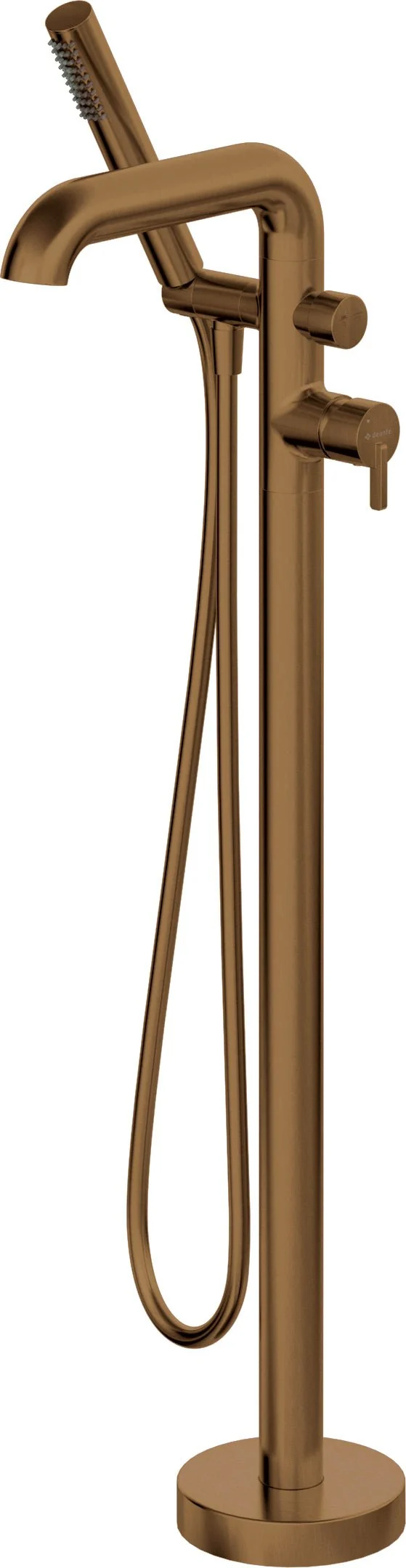 DEANTE Silia Wannenarmatur Freistehend mit Brausegarnitur // gebürstete Bronze // BQS-C17M
