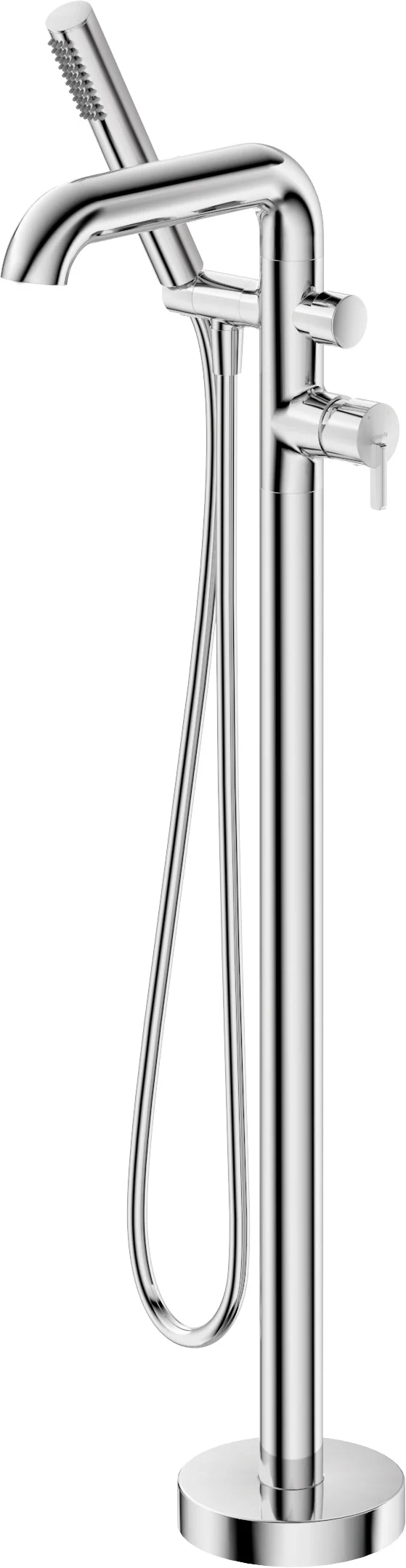 DEANTE Silia Wannenarmatur Freistehend mit Brausegarnitur // Chrom // BQS-017M