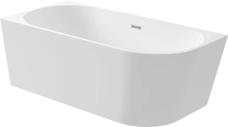 DEANTE Silia Wand- oder Freistehende Badewanne - Links - 170 cm // Weiß // KDS-017L
