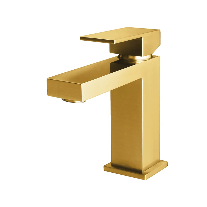 Oase Waschtischarmatur Wasserhahn Bad Waschbecken Design Armatur - Gold