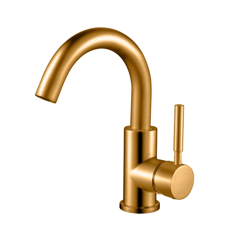 Oase Waschtischarmatur Wasserhahn Bad Waschbecken Design Armatur - Gold