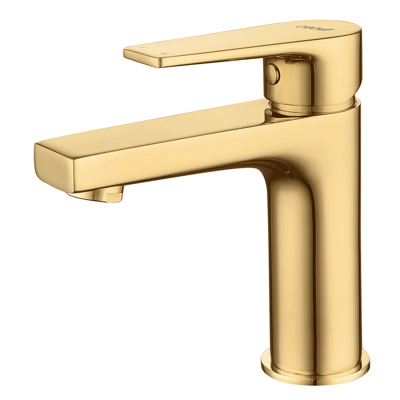 Oase Waschtischarmatur Wasserhahn Bad Waschbecken Design Armatur - Gold