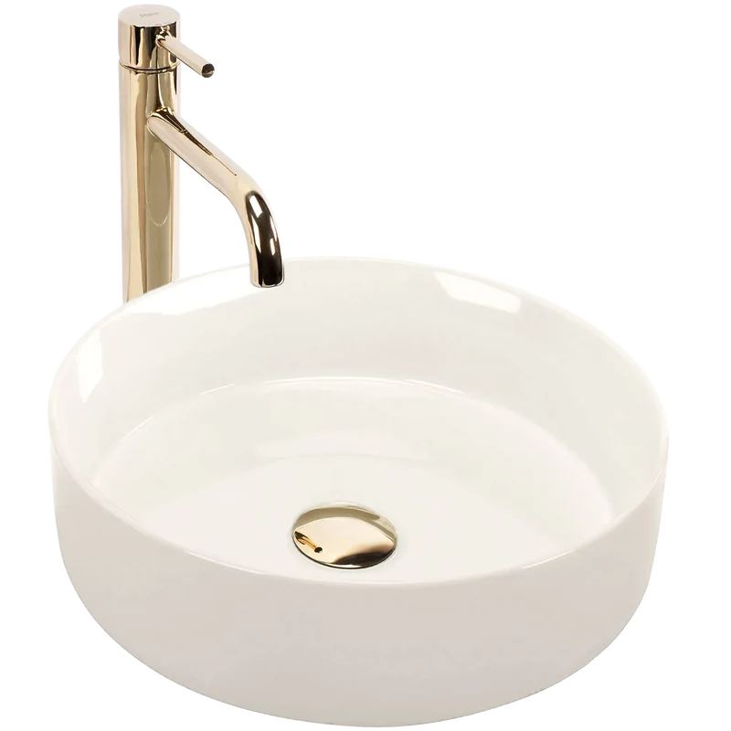 Aufsatzwaschbecken Sami Ecru ⌀36cm