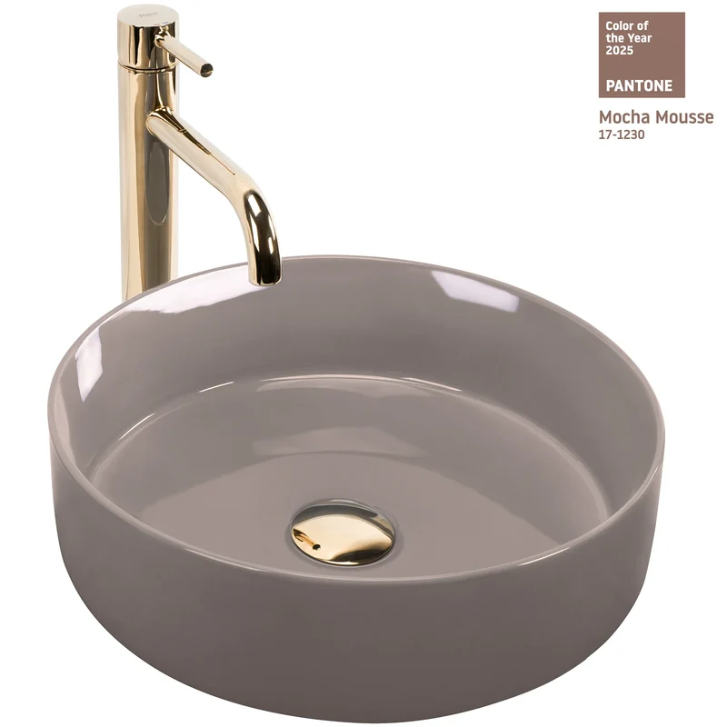 Aufsatzwaschbecken Sami Mocha Mousse ⌀36cm