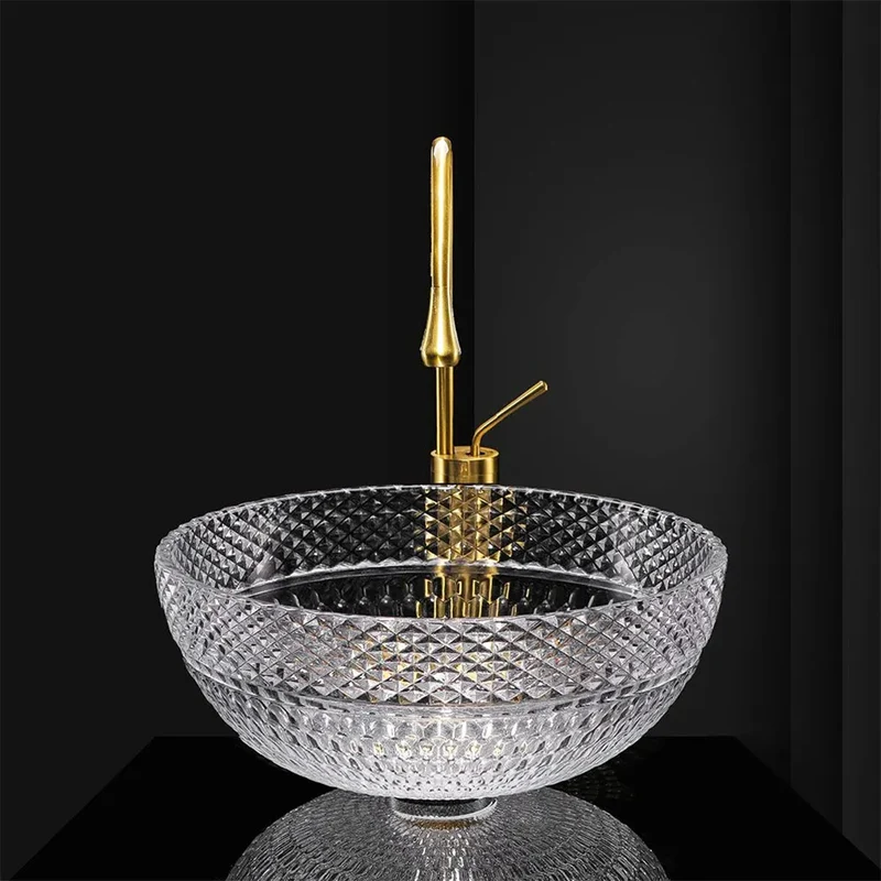 Aufsatzwaschbecken Sue / Glaswaschbecken ⌀40cm