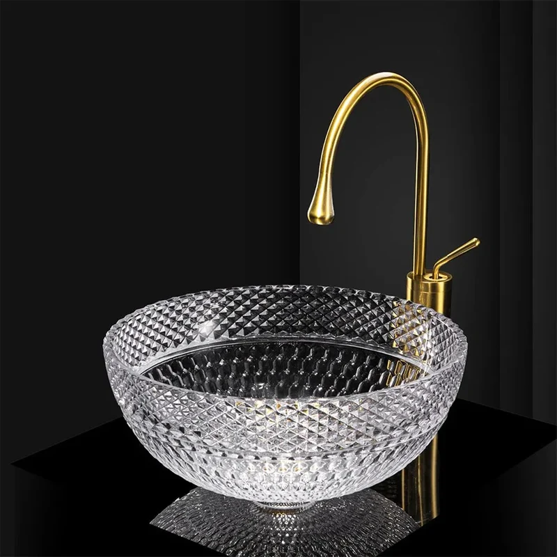 Aufsatzwaschbecken Sue / Glaswaschbecken ⌀40cm
