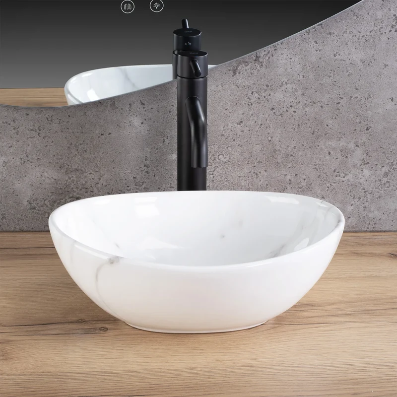 Aufsatzwaschbecken Sofia Mini Cloudy 35,5x27cm