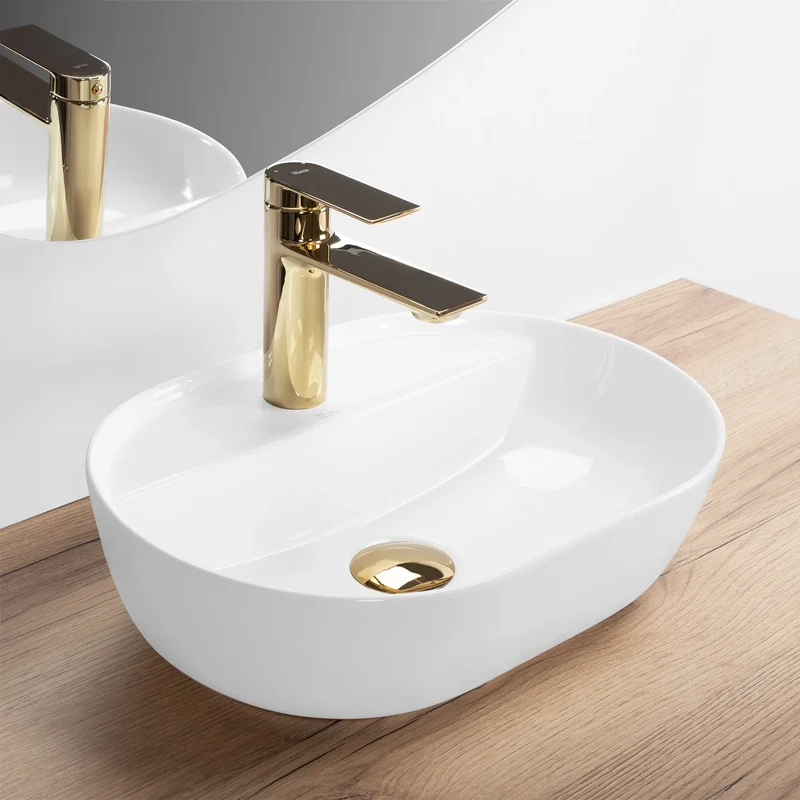 Aufsatzwaschbecken Aura White 42x30cm
