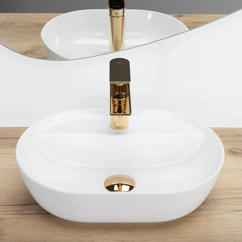 Aufsatzwaschbecken Aura White 42x30cm